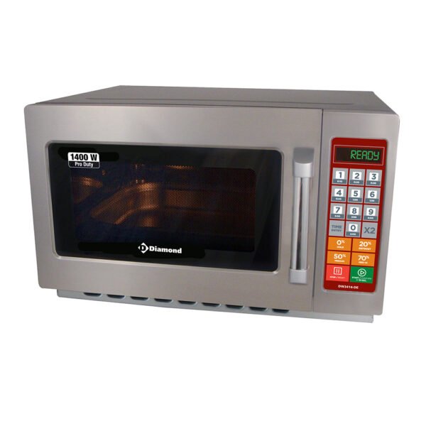 Diamond DW3414-DE Stainless Steel Microwave, 1400W