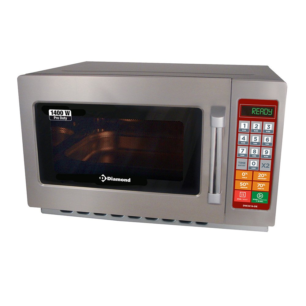 Diamond DW3414-DE Stainless Steel Microwave, 1400W