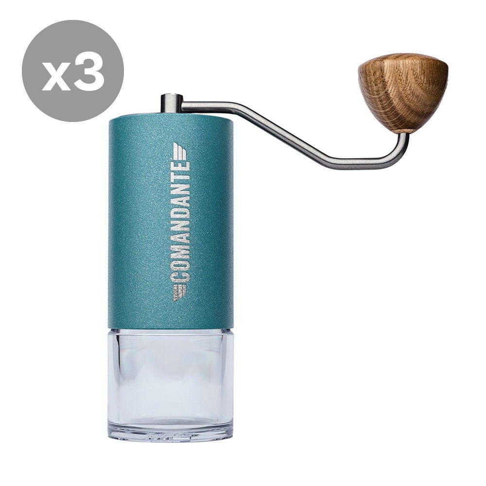 Comandante C40 Nitro Blade Coffee Grinder MK4 (Alpine Lagoon) - Bundle of 3