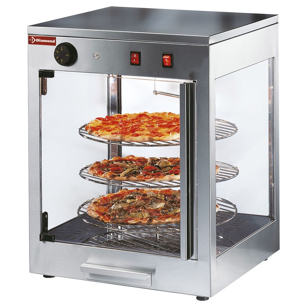 Diamond PIZZA/D38 Heated Pizza Rotating Display, 0.7kW