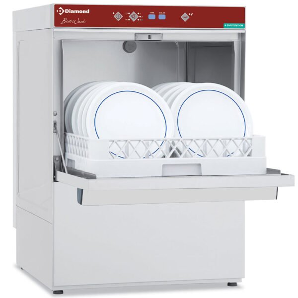 Diamond DFE8/6 500mm Basket Frontloading Dishwasher, 18 Plates