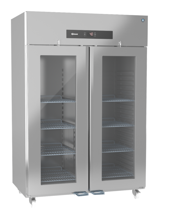 Hoshizaki Premier KG 140 C U Glass Double Door Stainless Steel Upright Display Refrigerator, 1400 Litres