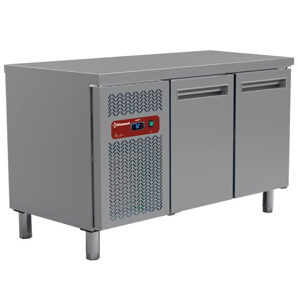 Diamond MR2/R2 2 Door Stainless Steel Refrigerated Preparation Counter, 260 Litres