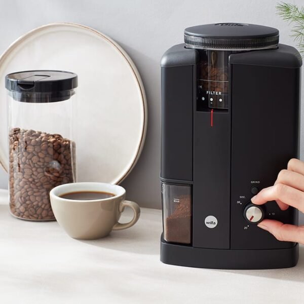 Wilfa Svart Aroma Precision Coffee Grinder (Black) - view 4