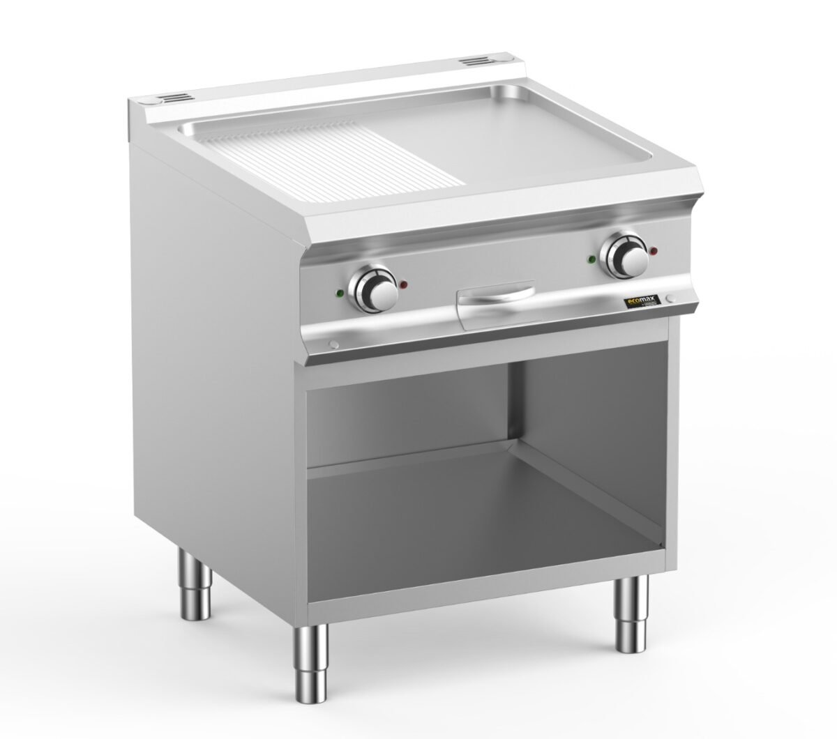 Hobart Ecomax HEFTBE77ALR 1/2 Smooth & 1/2 Ribbed Griddle, 10kW