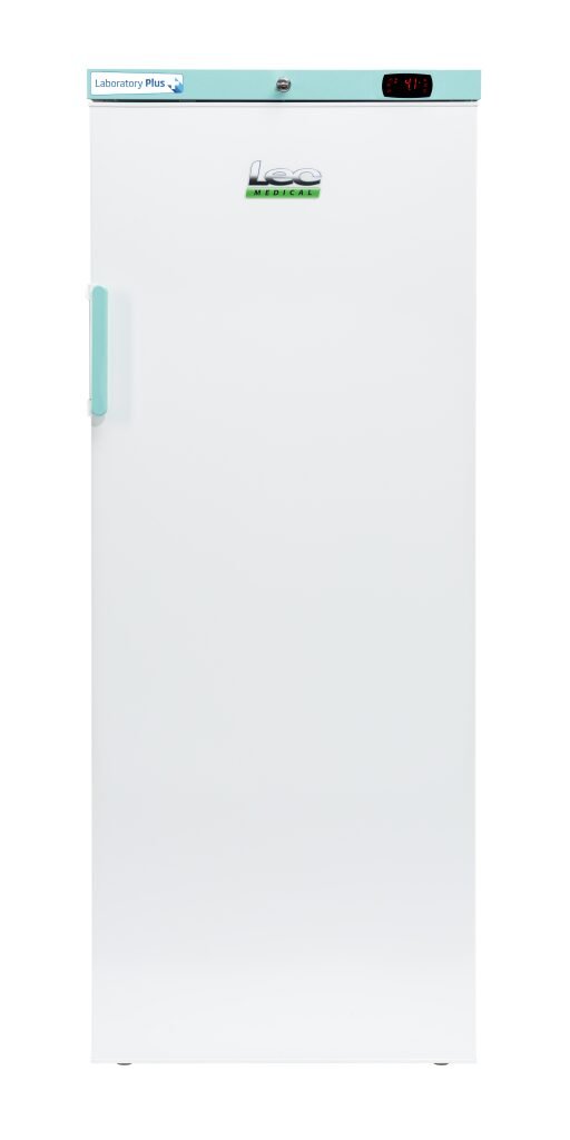 LEC Medical LSFSF312BT-UK Solid Single Door Laboratory Plus Bluetooth Enabled Upright Freezer, 312 Litres