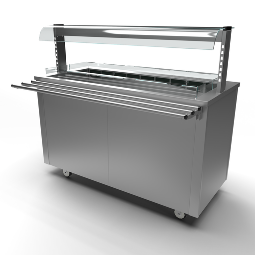 Moffat Versicarte Pro VC4RWLGTR Refrigerated Well with Open Front Gantry & Tray Rail Package