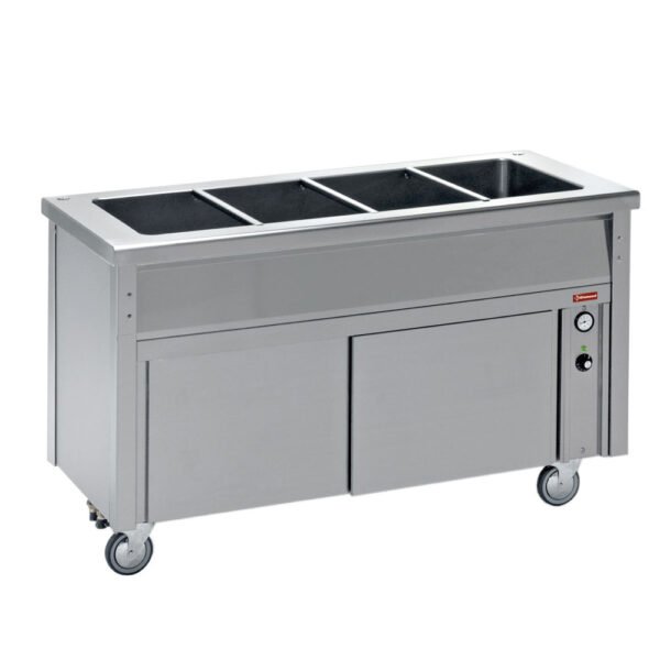 Diamond BA23 Electric Bain Marie on Neutral Closed Cupboard, 6 x 1/1 GN