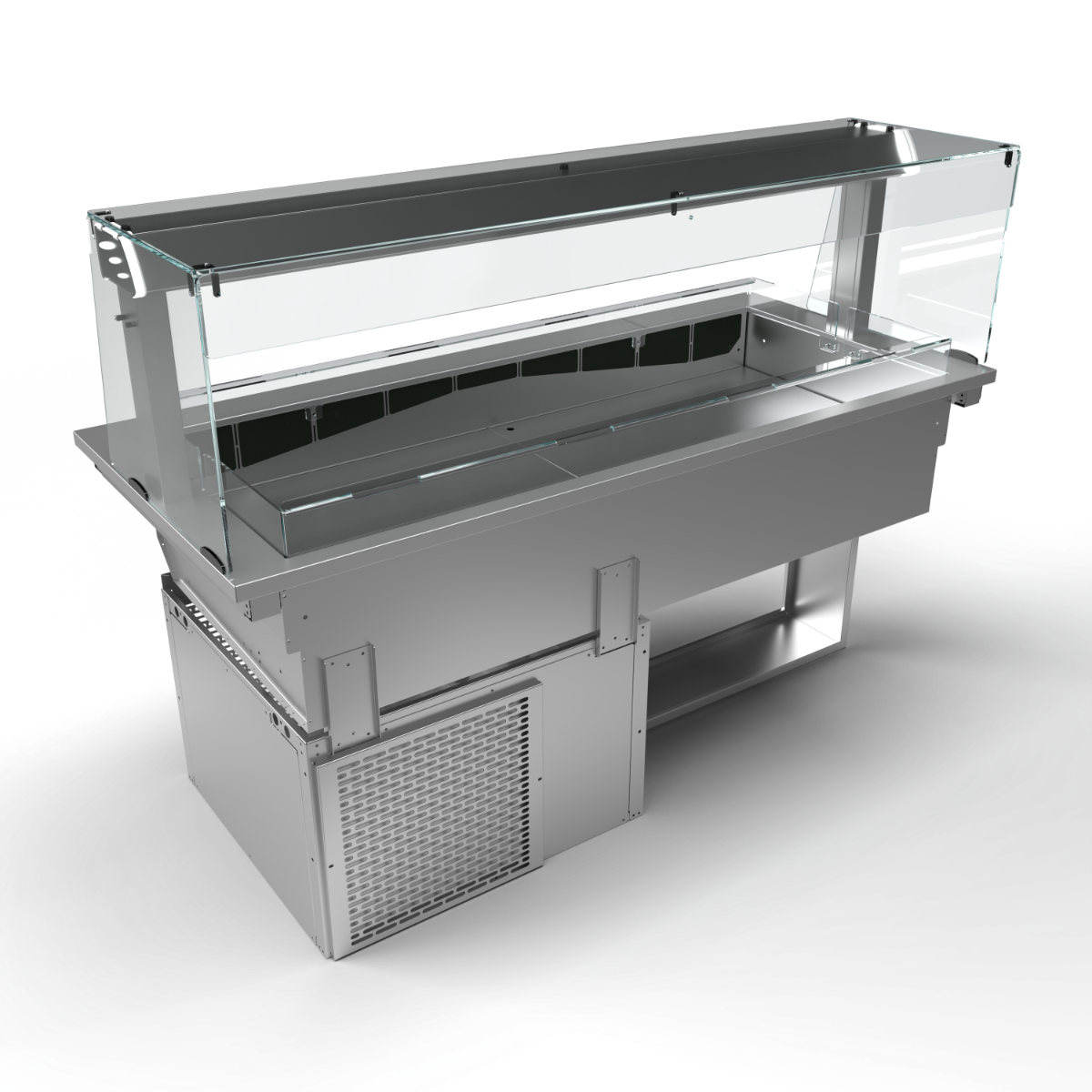 Moffat D4RWSL Drop-In, Refrigerated Well Model with Square Glass Open Front Gantry