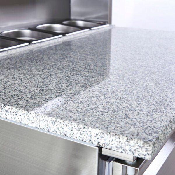 Sterling Pro Cobus SPU902PZ 2 Door Granite Top Pizza Counter, 5 x GN1/6, 240 Litres - view 5