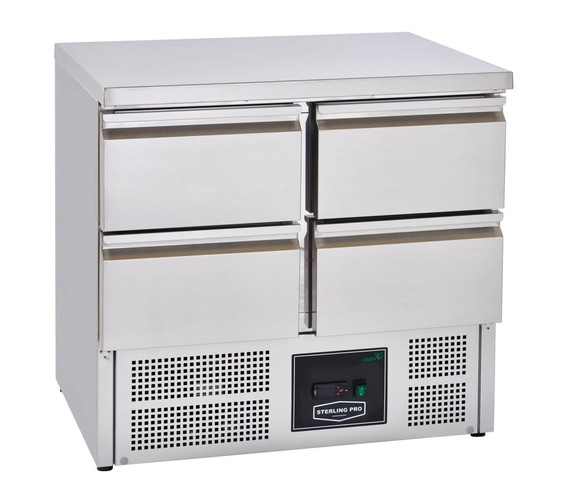 Sterling Pro Cobus SPU201-4D Undermounted Fridge Counter 4 Drawers, 220 Litres