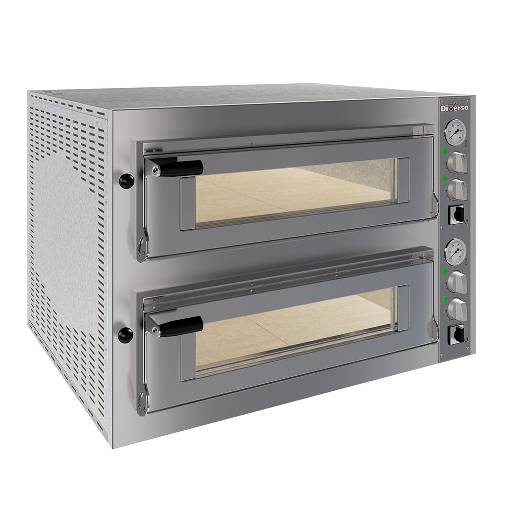 Diverso WR-FD24-MD Electric oven 2x 4 pizzas diam.350mm, 2 rooms