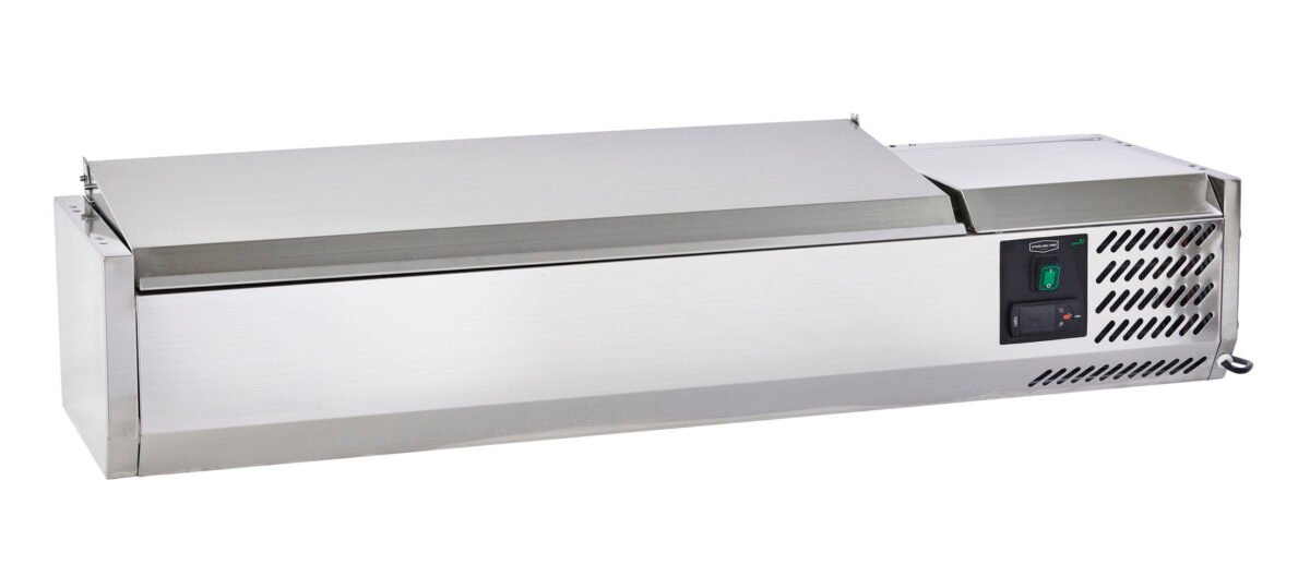 Sterling Pro Cobus SPT1200-330-SS Topping Well with Stainless Steel Lid, 5 x GN1/4