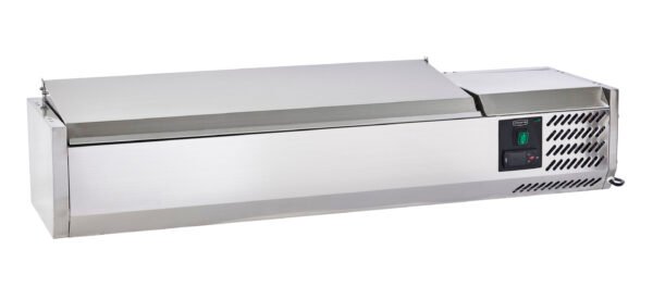 Sterling Pro Cobus SPT1200-330-SS Topping Well with Stainless Steel Lid, 5 x GN1/4