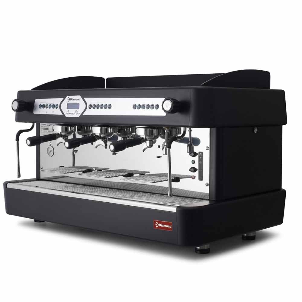 Diamond AROMA/3EB Black Espresso Automatic Coffee Machine with Display, 18 Litres