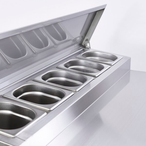 Sterling Pro Cobus SPU200PZ 2 Door Pizza Preparation Counter 5 x GN1/6, 240 Litres - view 4