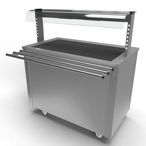 Moffat Versicarte Pro VC3HTQGTR Size 3 Hot Cupboard with Neo Ceran Hot Top Package, Complete with Gantry & Tray Rail