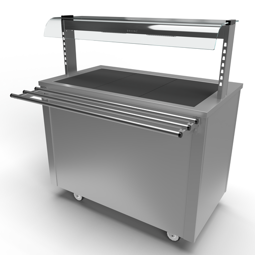 Moffat Versicarte Pro VC3HTQGTR Size 3 Hot Cupboard with Neo Ceran Hot Top Package, Complete with Gantry & Tray Rail
