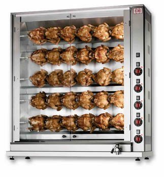 CB E30P-S5 - 5 spit - 30 bird Electric Chicken rotisserie