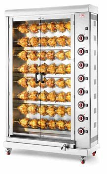CB G48P-S8 - 8 spit -48 bird Gas rotisserie