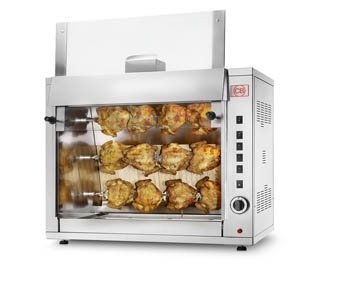 CB G-12P - 3 spit - 12 bird Gas rotisserie