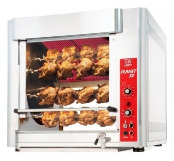 CB Planet 32 high speed Infra-red rotisserie/multi cooker - 32 bird capacity