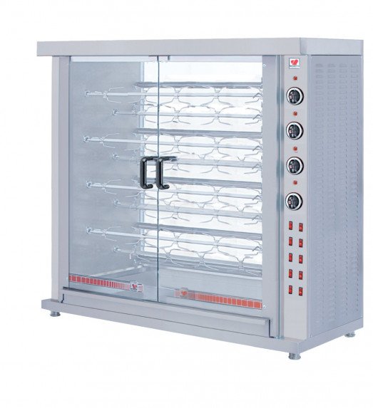 North K9 - 9 spit - 45 bird Gas Chicken rotisserie