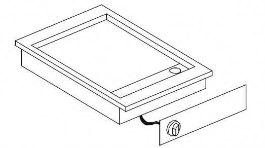 Giorik LGE4801DX "Drop In" Smooth plate electric griddle