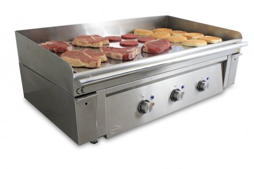 Mirror M1000E Heavy duty Electric Chrome Griddle - Smooth plate