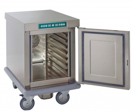Emainox 8110100 - 7 x 1/1gn Mobile Undercounter fan assisted heated holding cabinet - with humidity