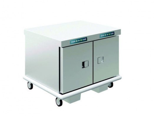 Emainox 8110101 - 14 x 1/1gn Mobile Undercounter fan assisted heated holding cabinet - with humidity