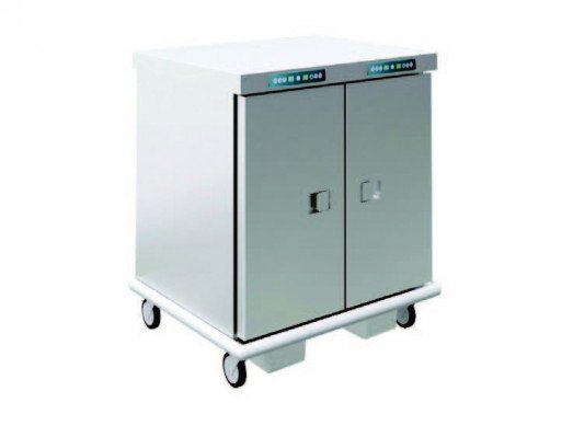Emainox 8110105 - 26 x 2/1gn Mobile fan assisted heated holding cabinet - with humidity