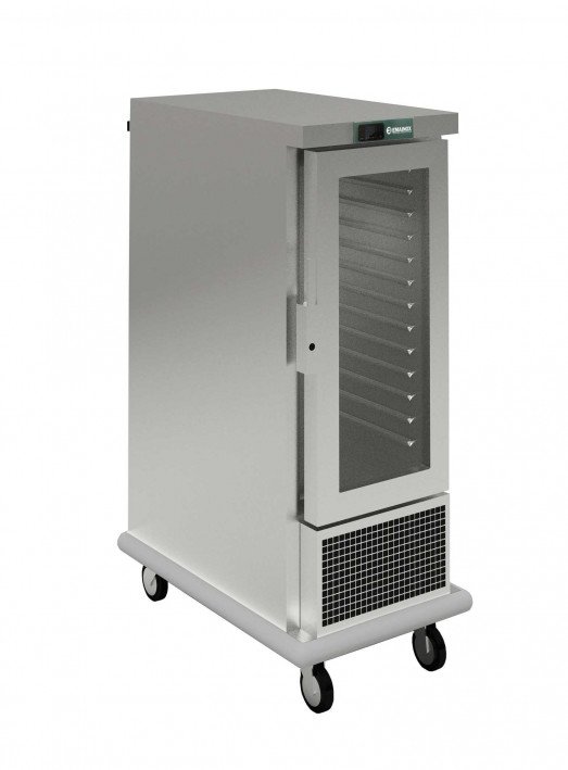 Emainox 8110121 - 12 x 1/1gn Slimline Mobile Refrigerated holding cabinet with Glass door