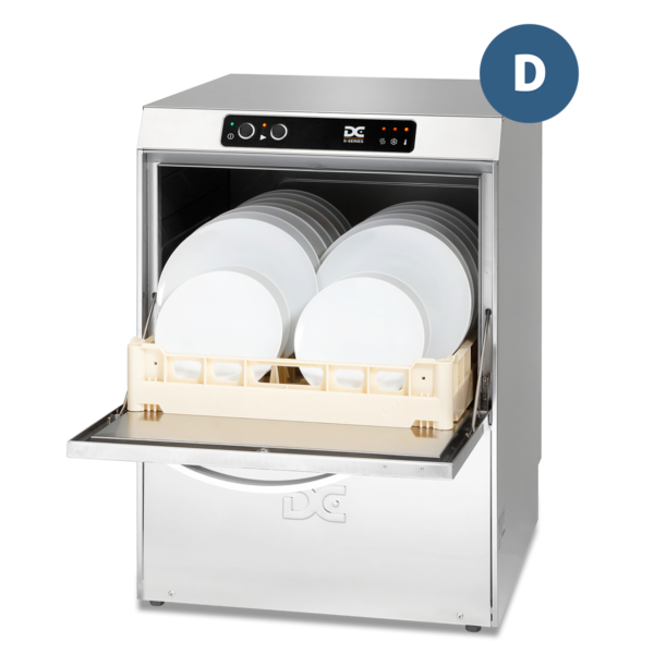 DC SD50D Standard Range 500mm Basket Frontloading Commercial Dishwasher with Drain Pump, 18 Plates