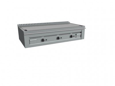 Casta TEP3B/140G Gas Teppanyaki Griddle - 3 Heating zone