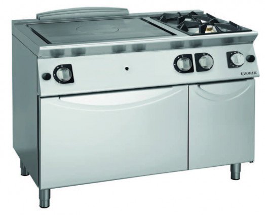 Giorik TG76FTR Medium Duty Gas Solid Top Range + 2 open burners