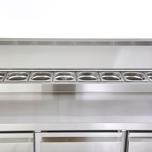 Sterling Pro Cobus SPU300PZ 3 Door Preparation Counter 8 x GN1/6, 392 Litres - view 5
