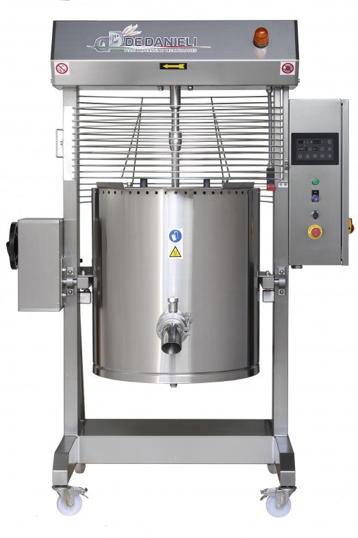 De Danieli CT300EIA - 300 Ltr Electric High temperature Indirect heat tilting kettle with stirer for hard density products- Touchscreen controls