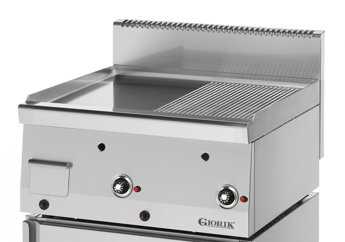 Giorik Snack 60 LGG6910X Slimline Gas griddle - 1/2 Ribbed + 1/2 Smooth