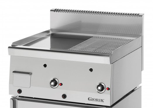 Giorik Snack 60 LGG6910X Slimline Gas griddle - 1/2 Ribbed + 1/2 Smooth