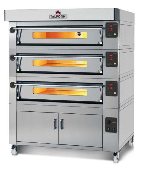 Italforni ES6-3 Heavy duty Triple deck electric pizza oven - 24 x 12" Pizzas