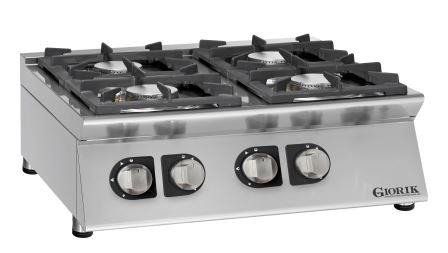 Giorik 70 Top ECG740T 4 burner gas boiling top