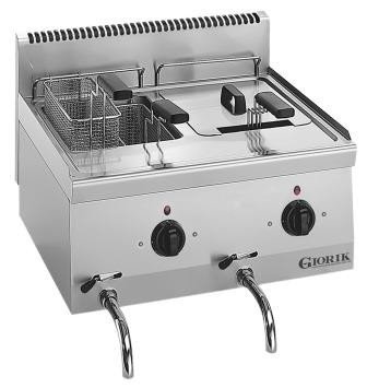 Giorik Snack 60 LFE6910 - 10+10 Ltr Twin tank electric fryer