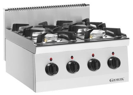 Giorik Snack 60 LPG6940 4 Burner boiling top