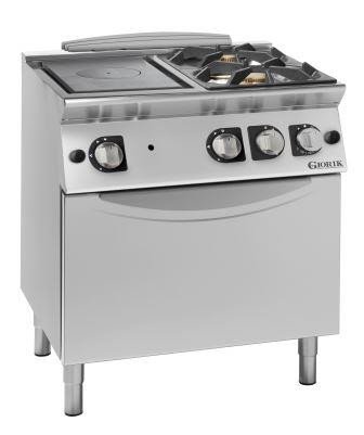 Giorik TG74FTR Medium Duty Gas Solid Top Range + 2 open burners