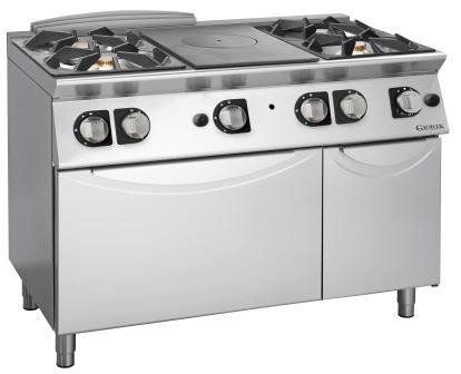 Giorik TG76FTCMedium Duty Gas Solid Top Range + 4 open burners