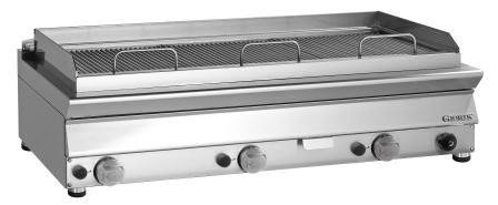 Giorik 70 Top GL76TV - 3 Zone Gas radiant chargrill with water tray