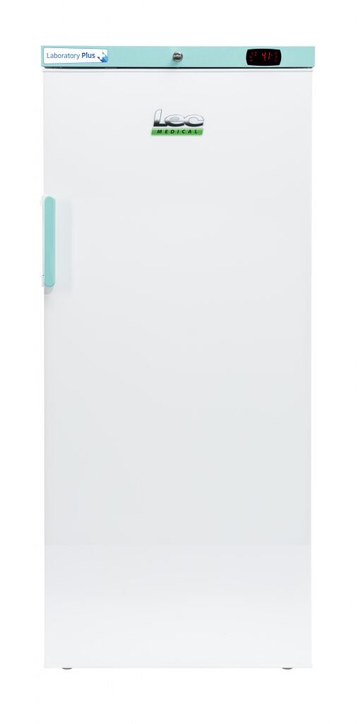 LEC Medical LSFSF242BT-UK-ATEX Solid Single Door Laboratory Plus Bluetooth Enabled Upright Freezer, 242 Litres