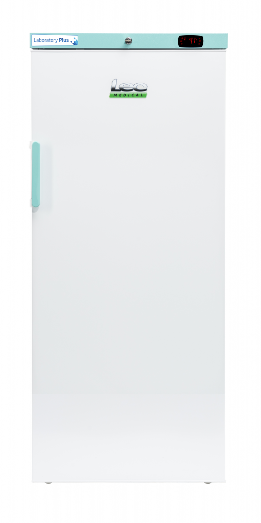 LEC Medical LSFSF242BT-UK-ATEX Solid Single Door Laboratory Plus Bluetooth Enabled Upright Freezer, 242 Litres