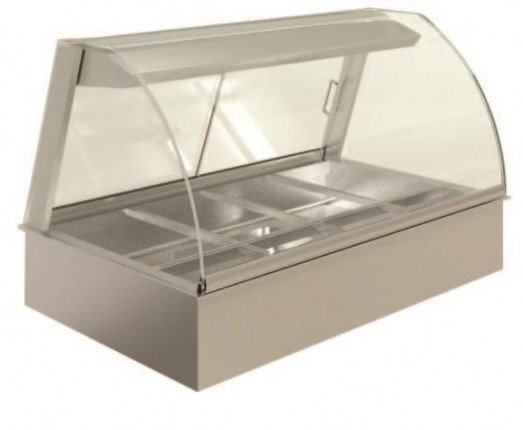 Emainox Mall 8046302 - 4 Zone Drop In Heated Serve over display with humidity